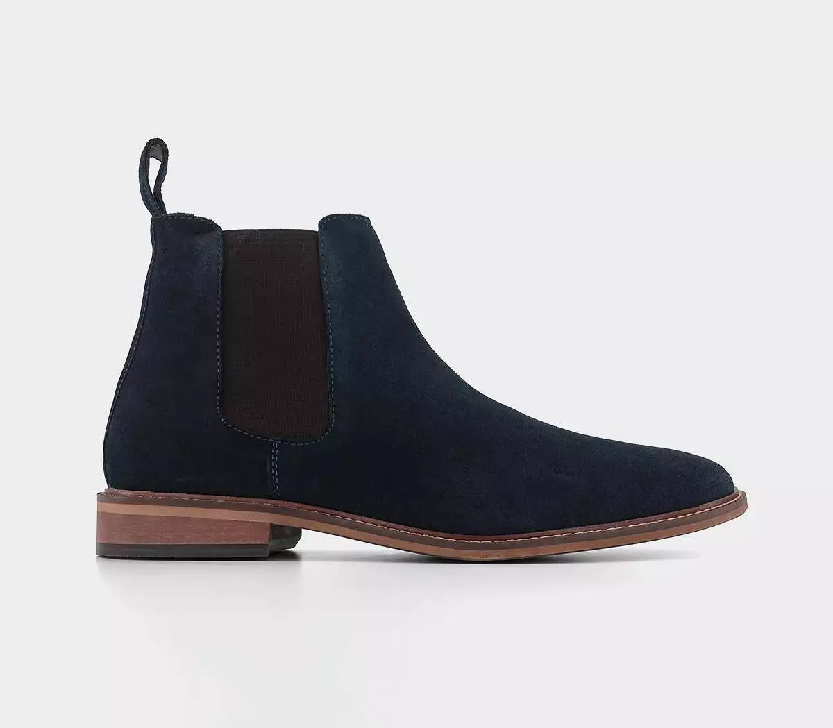 Mens Office Beacon Chelsea Boots Navy Suede