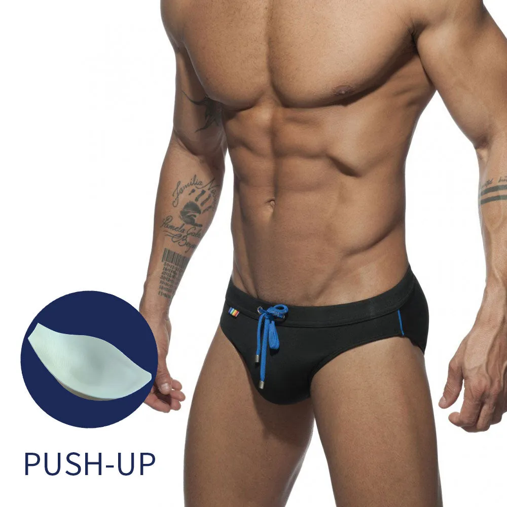 Men's Sexy Polyester Push-Up Swimming Surf Board Swimsuit Briefs