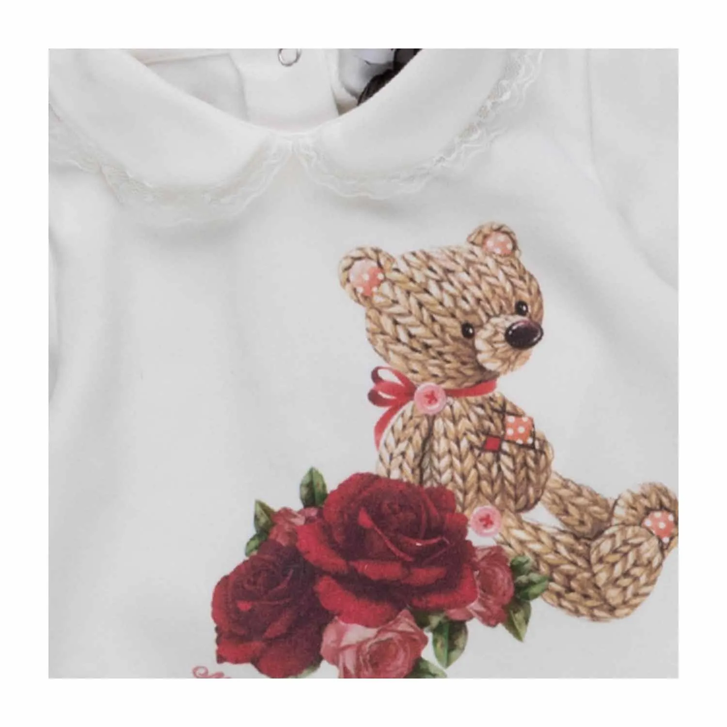 Monnalisa Baby Girl Teddy Bear Rompers