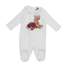 Monnalisa Baby Girl Teddy Bear Rompers