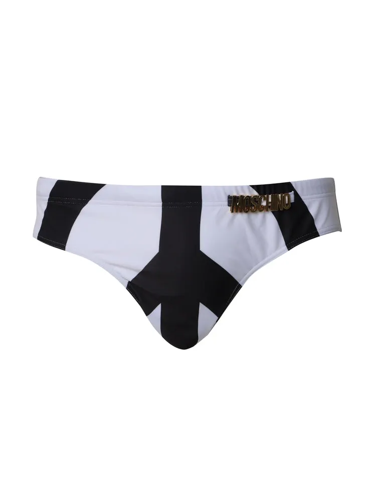 Moschino Maxi Logo Beach Briefs