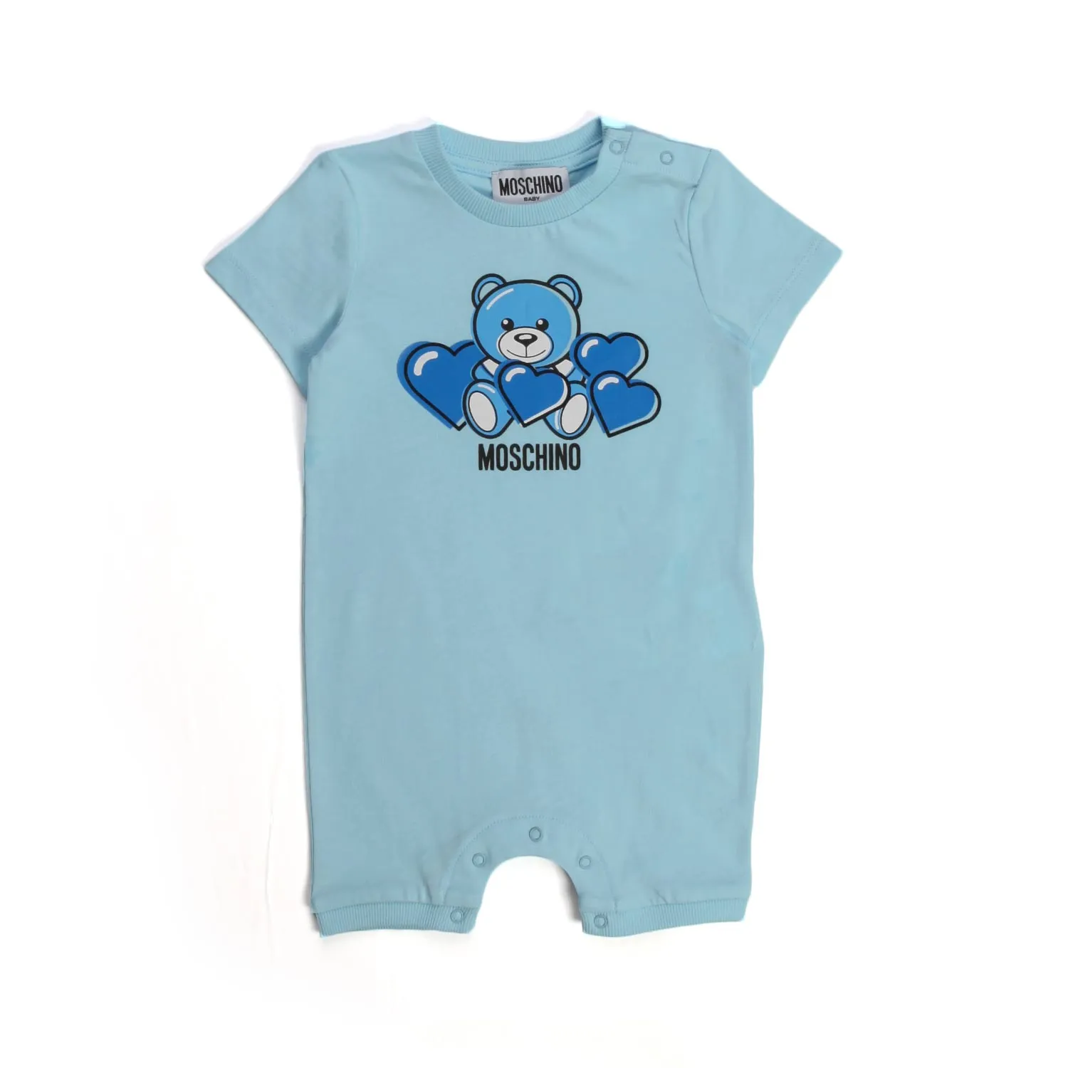 Moschino Teddy Bear Light Blue Romper