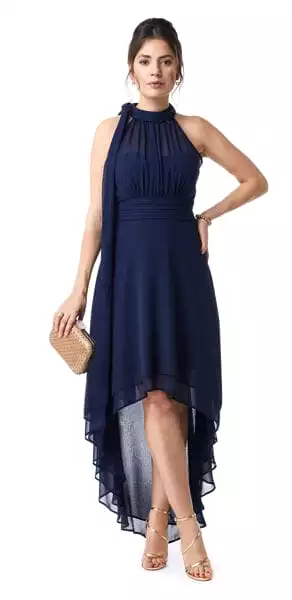 Nami Halter High Low Dress