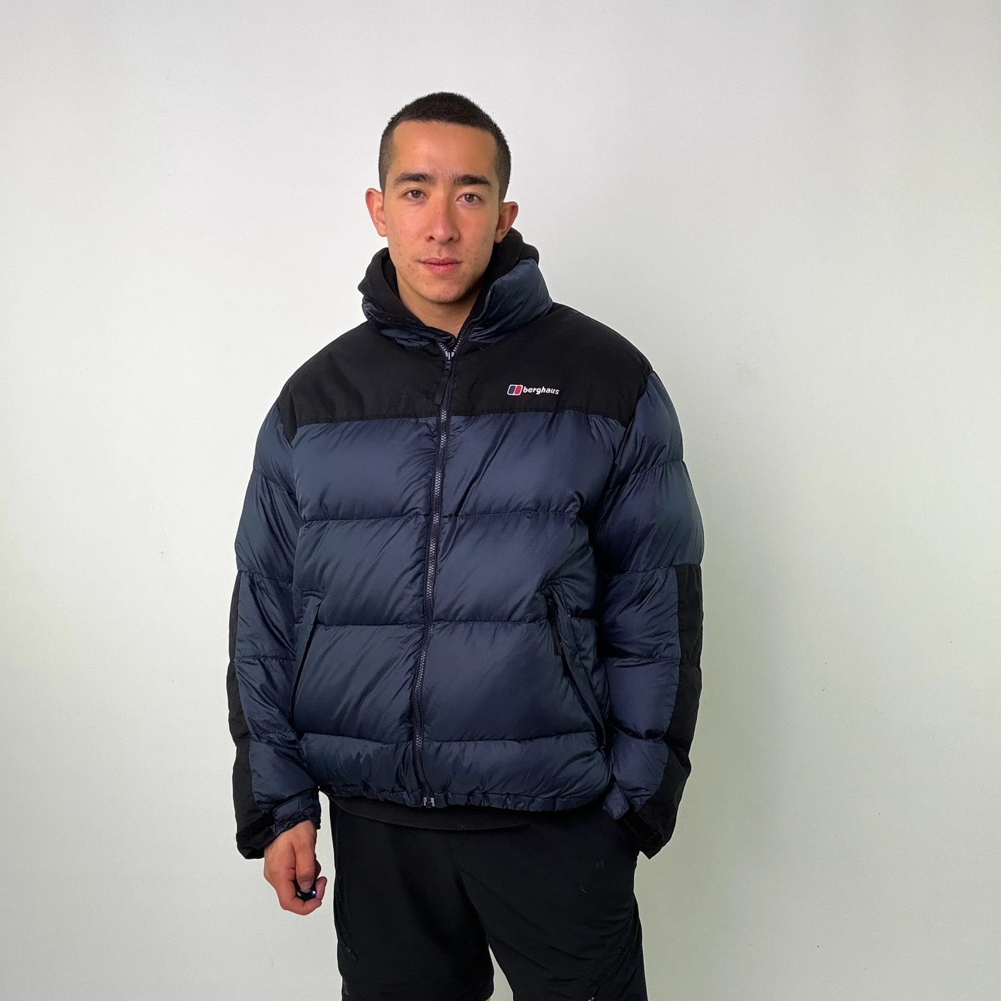 Navy Blue 90s Berghaus Puffer Jacket Coat (XL)