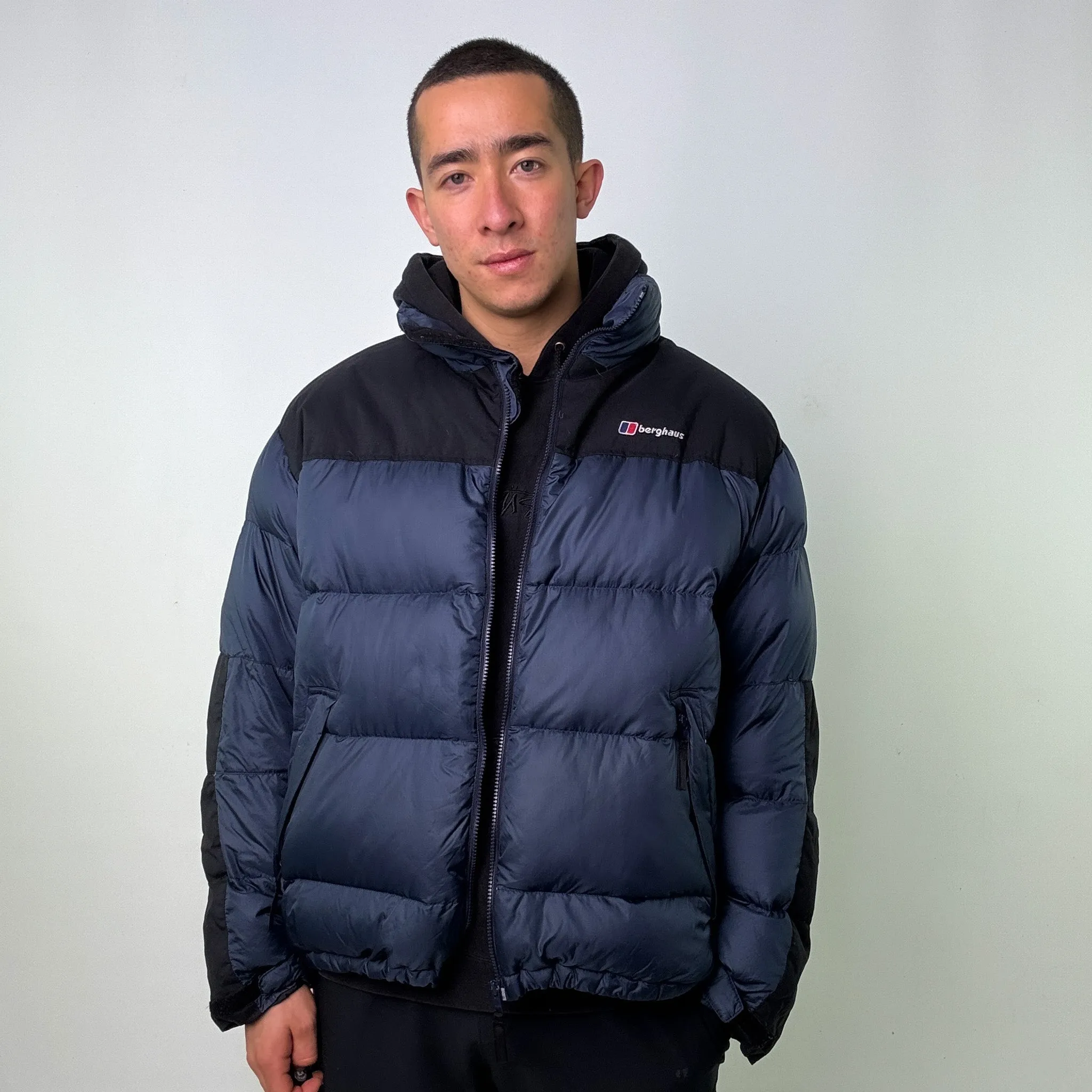 Navy Blue 90s Berghaus Puffer Jacket Coat (XL)