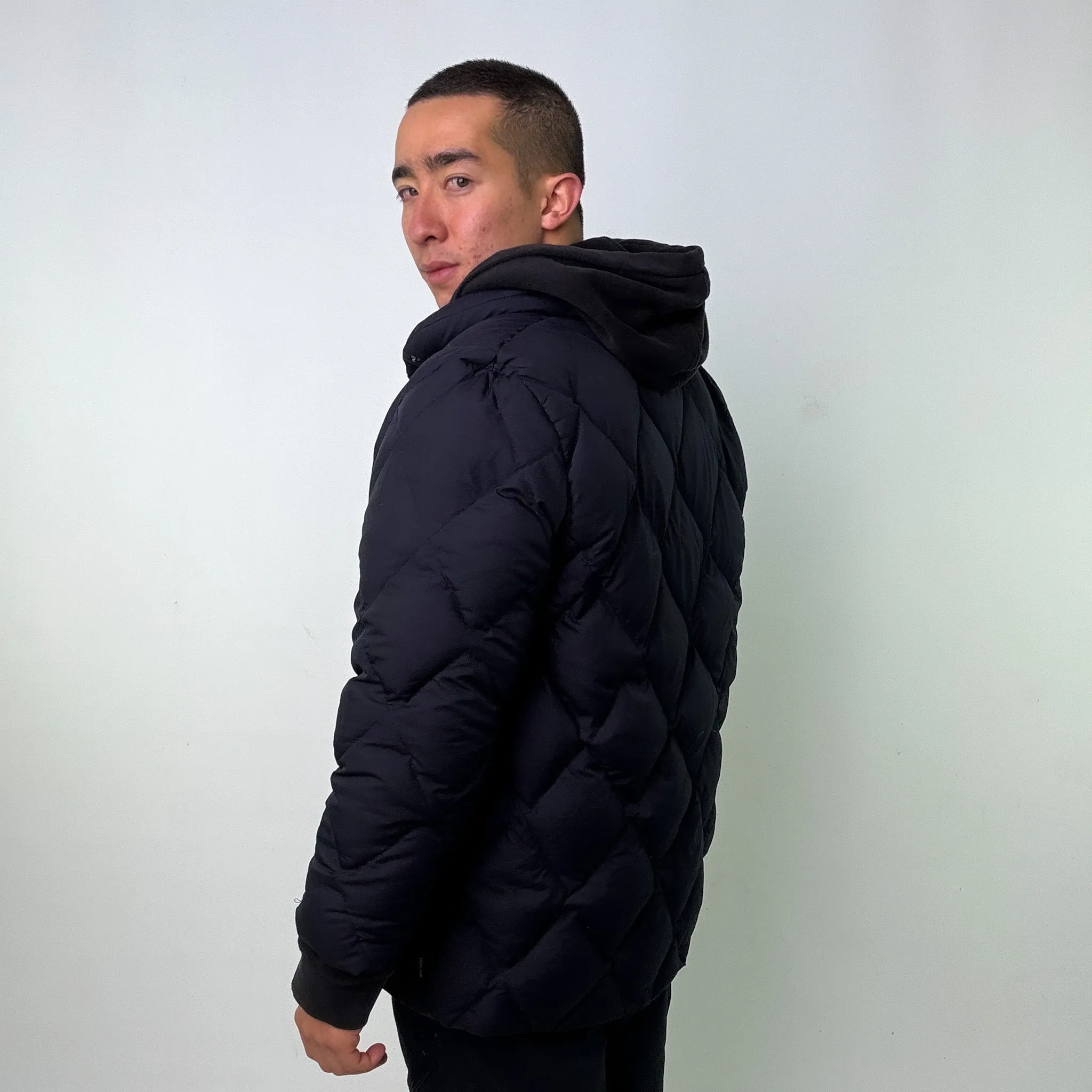 Navy Blue 90s Moncler Puffer Jacket Coat (L)