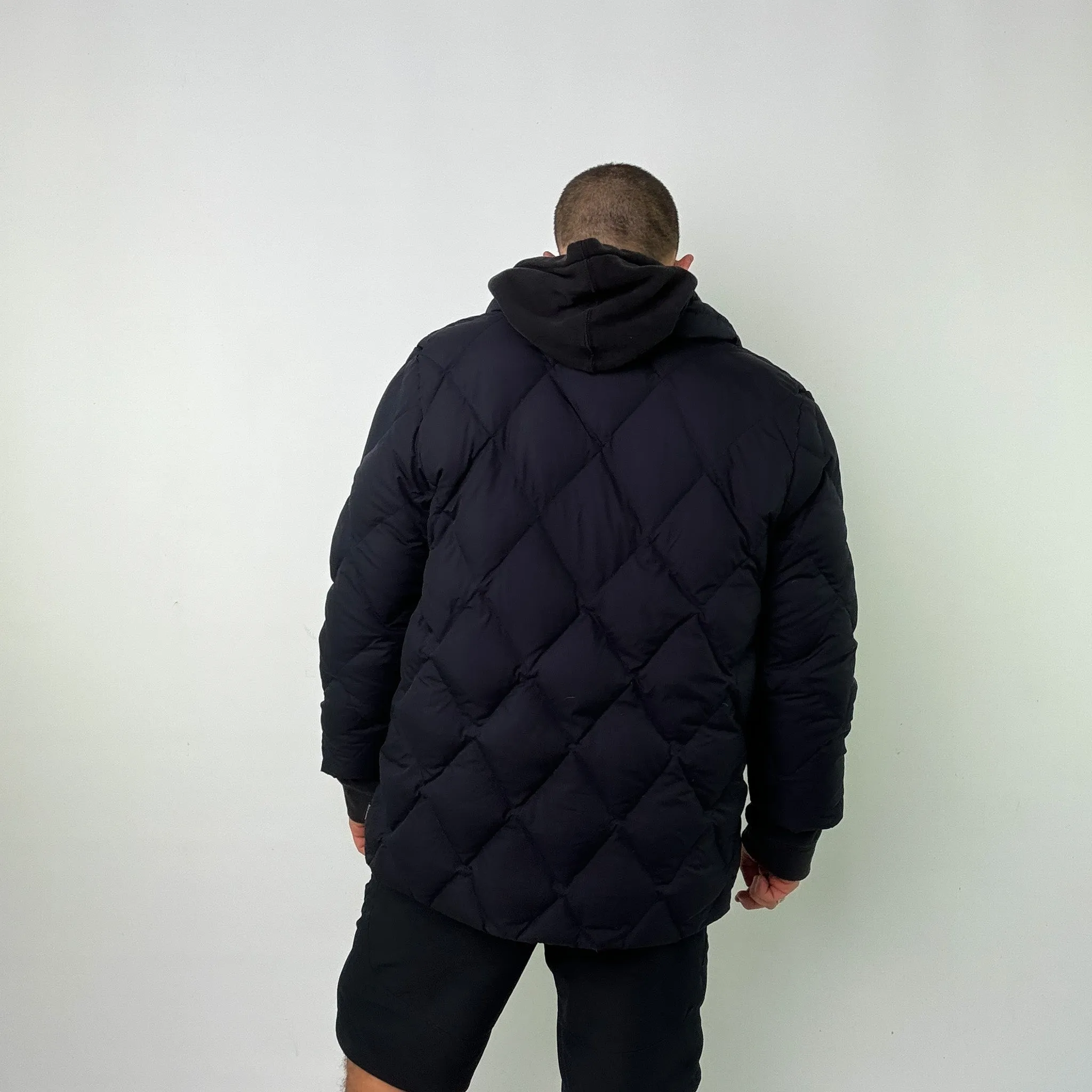 Navy Blue 90s Moncler Puffer Jacket Coat (L)