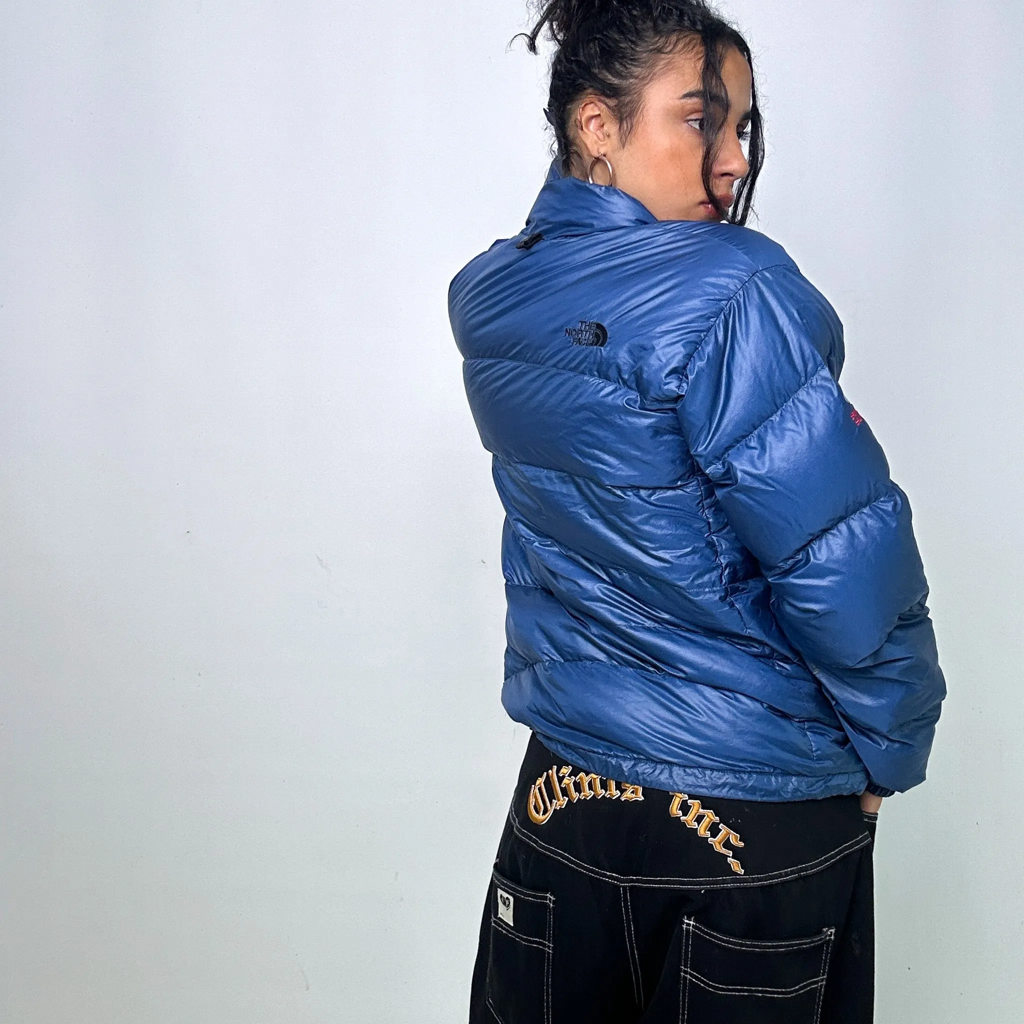 Navy Blue 90s The North Face Summit Series Puffer Jacket Coat (L)