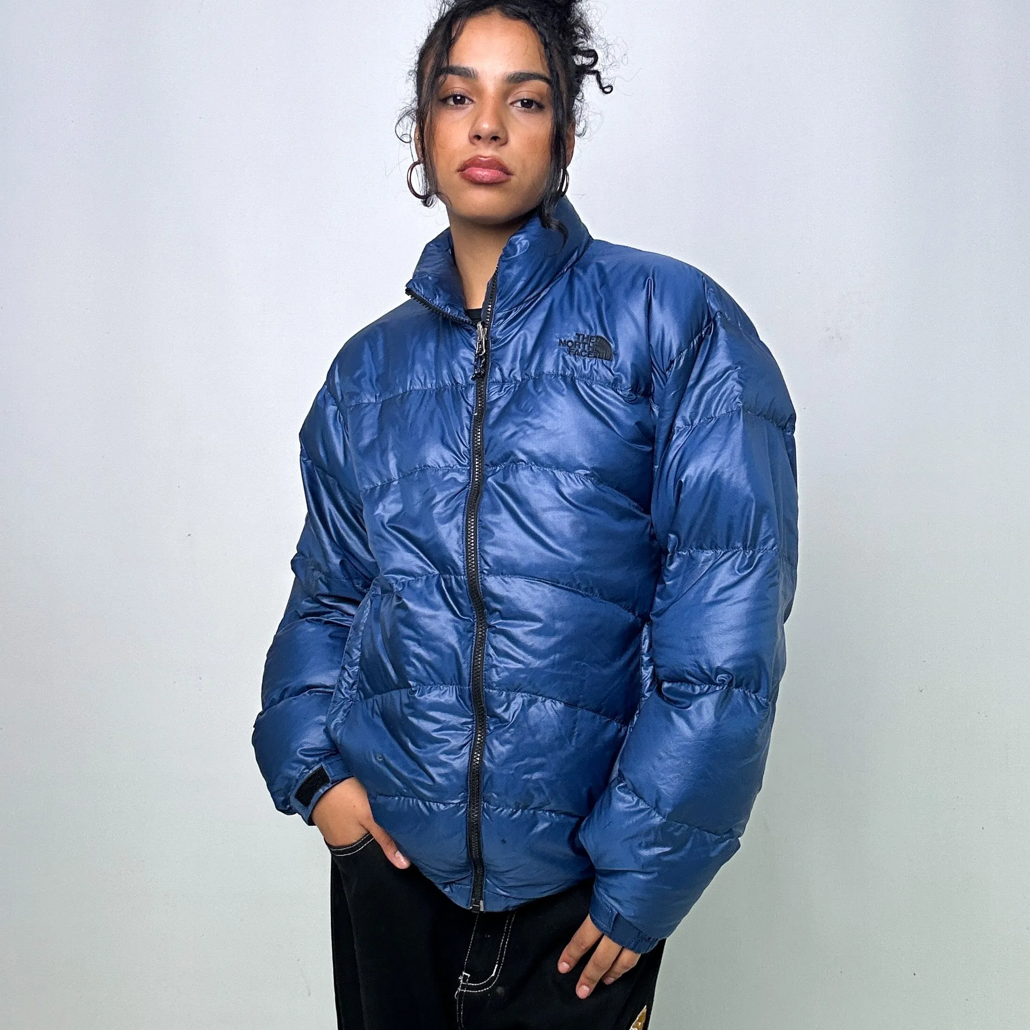 Navy Blue 90s The North Face Summit Series Puffer Jacket Coat (L)