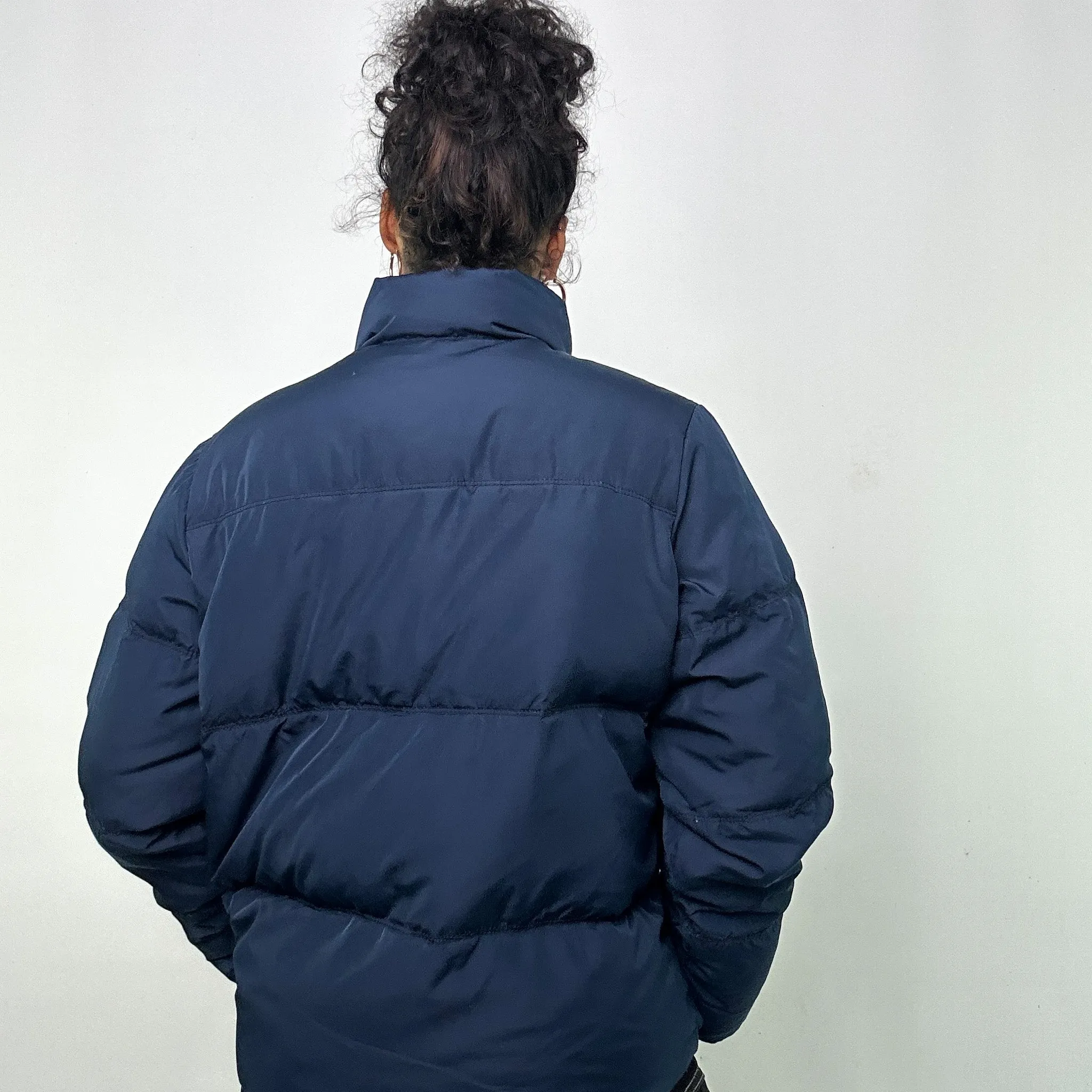 NAVY BLUE 90S TOMMY HILFIGER PUFFER JACKET COAT (