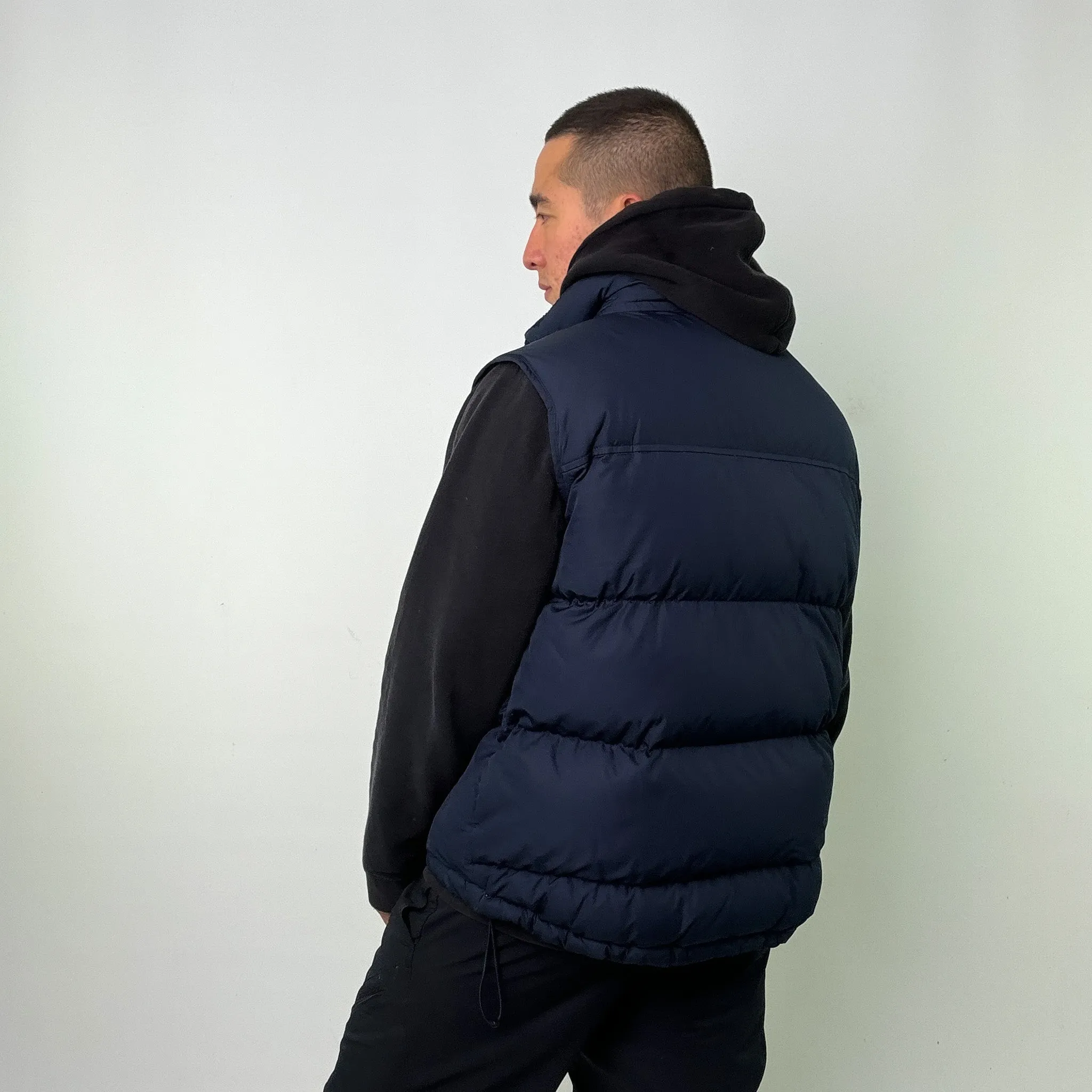 Navy Blue y2ks NIKE Puffer Jacket Coat Gilet (XL)