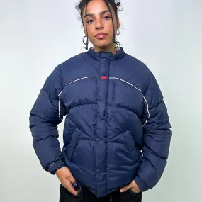 Navy Blue y2ks NIKE Puffer Jacket Coat (M)