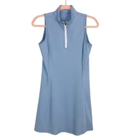 No Brand Light Blue 1/4 Zip Tennis Dress- Size S