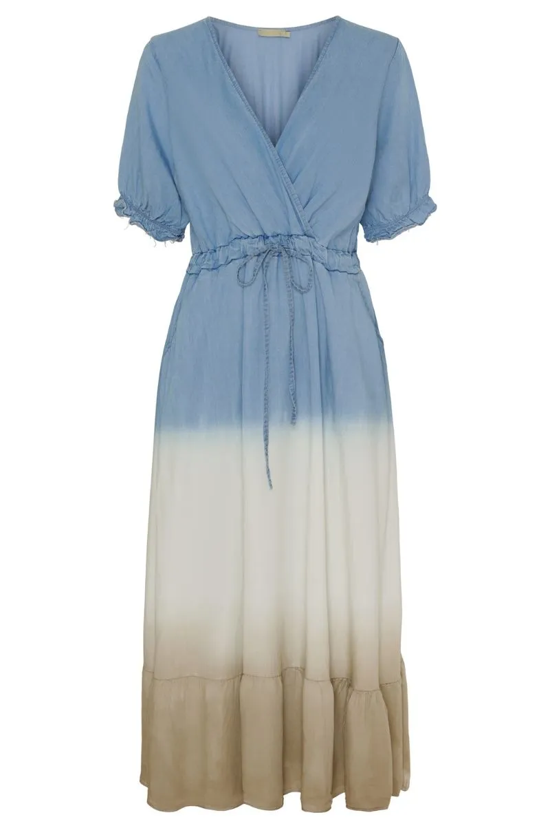 Norma Dress 68033 | Light Blue Beige | Kjole fra Marta du Chateau