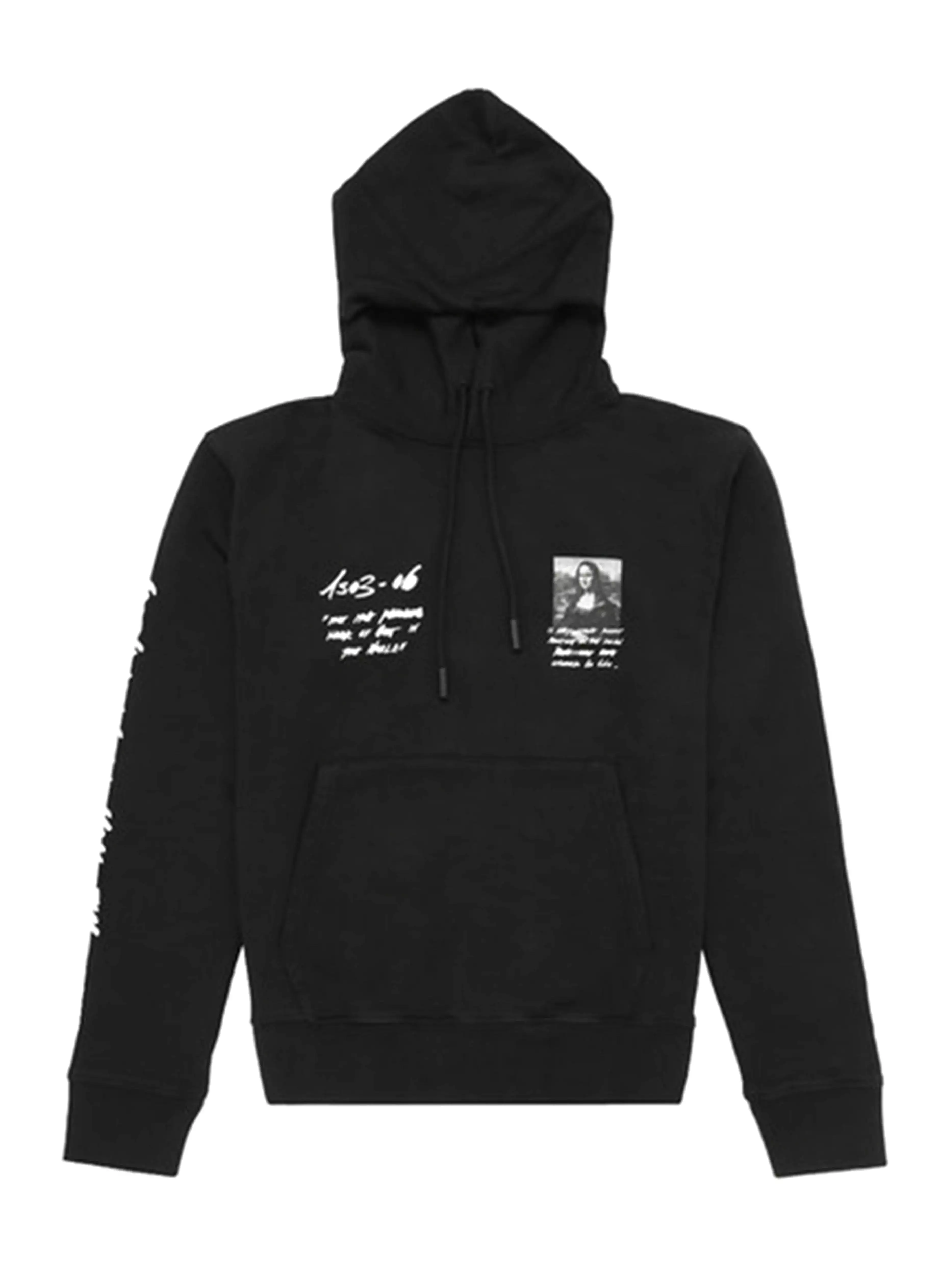 OFF-WHITE Monalisa Graphic Print Hoodie Black/White