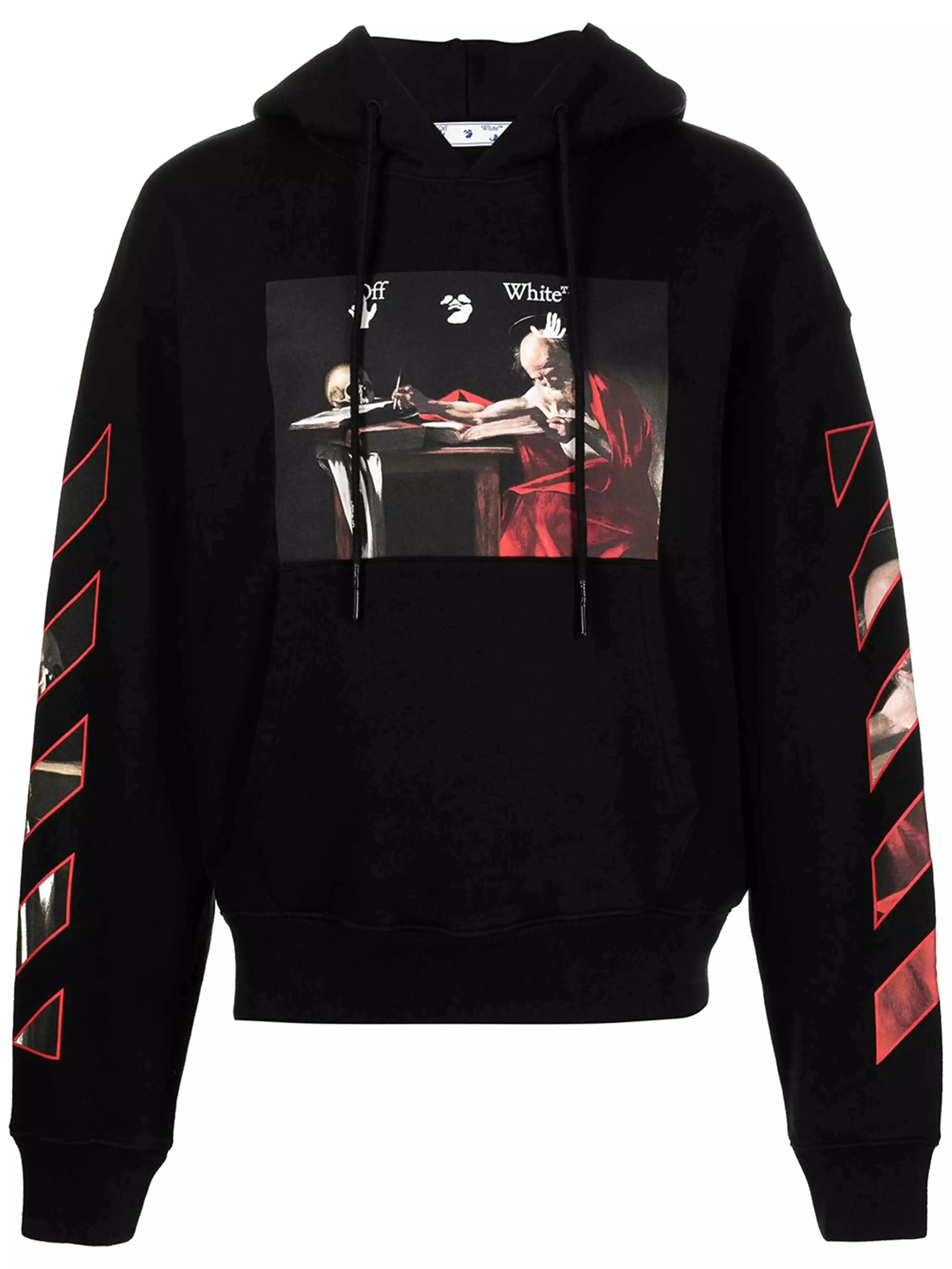 Off-White Oversize Fit Caravaggio Painting Hoodie Black [FW20]