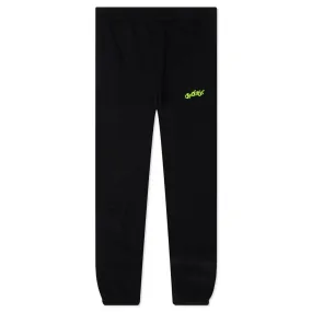 Opposite Arr Slim Sweatpants - Black/Lime