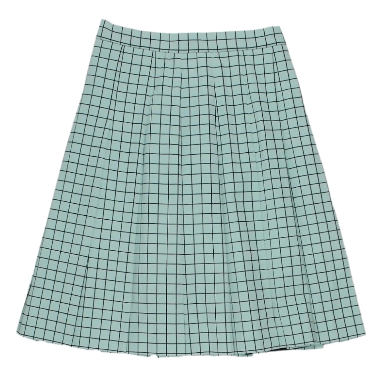 Orla Kiely Aqua Window Pane Check Skirt