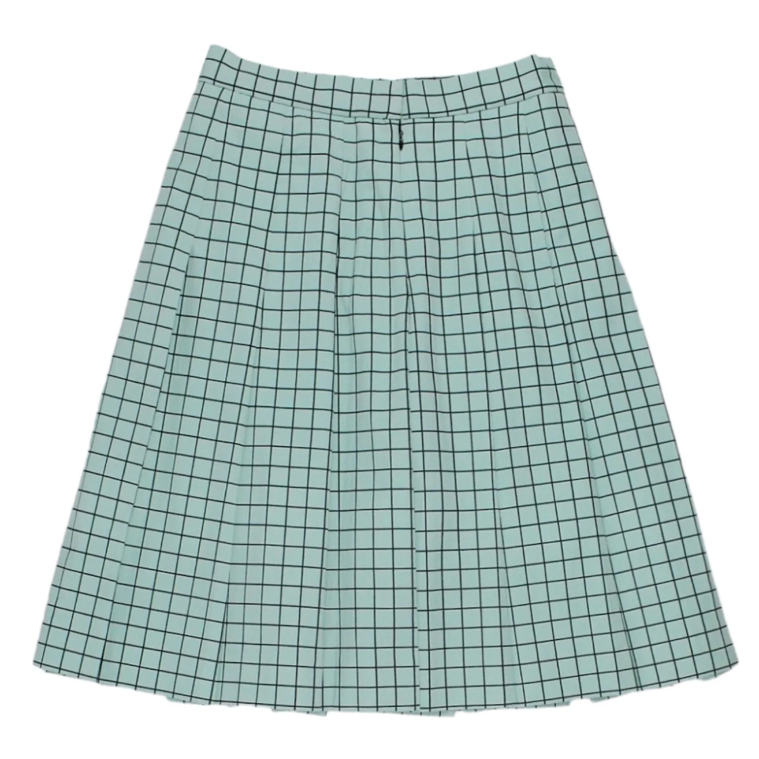 Orla Kiely Aqua Window Pane Check Skirt