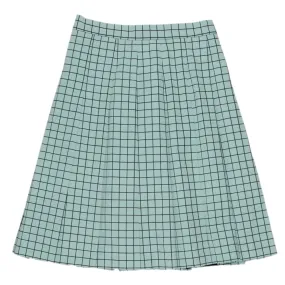 Orla Kiely Aqua Window Pane Check Skirt