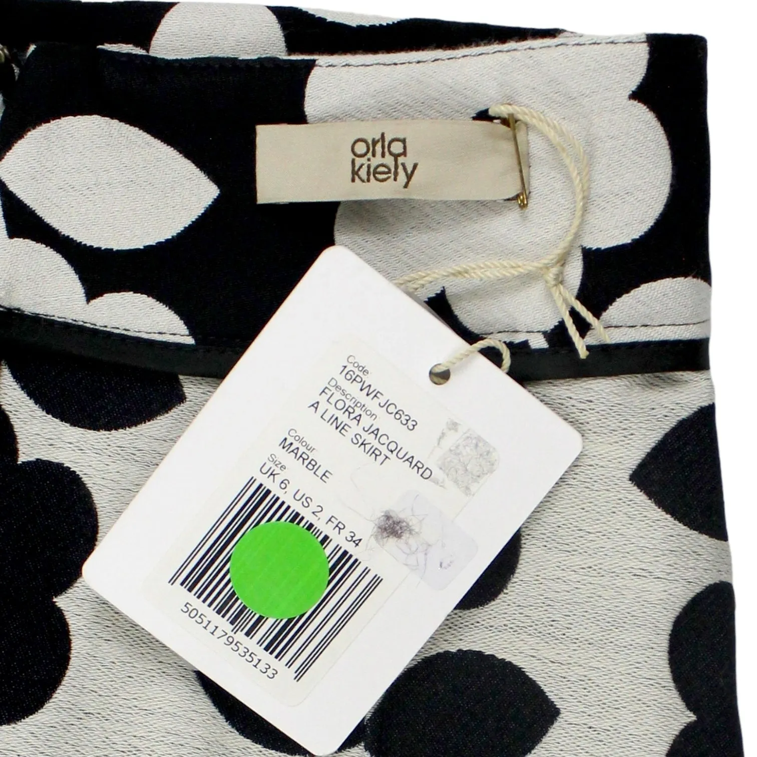 Orla Kiely Black/White Floral Skirt