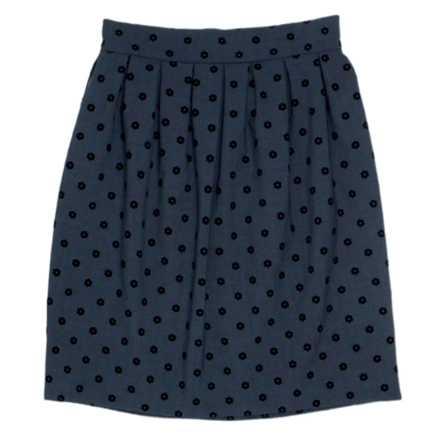 Orla Kiely Blue Raised Daisy Skirt