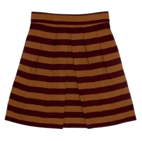 Orla Kiely Brown/Purple Stripe Mini Skirt