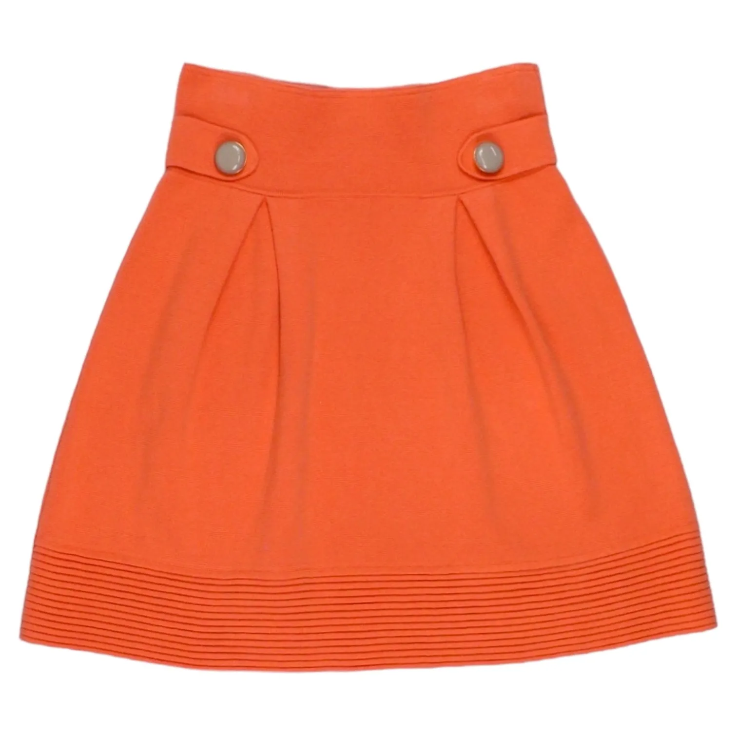 Orla Kiely Coral Knit Pleated Skirt