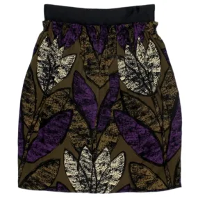 Orla Kiely Green Retro Print Skirt