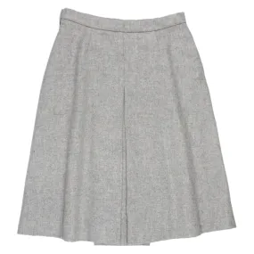 Orla Kiely Grey Flannel Front Pleat Skirt