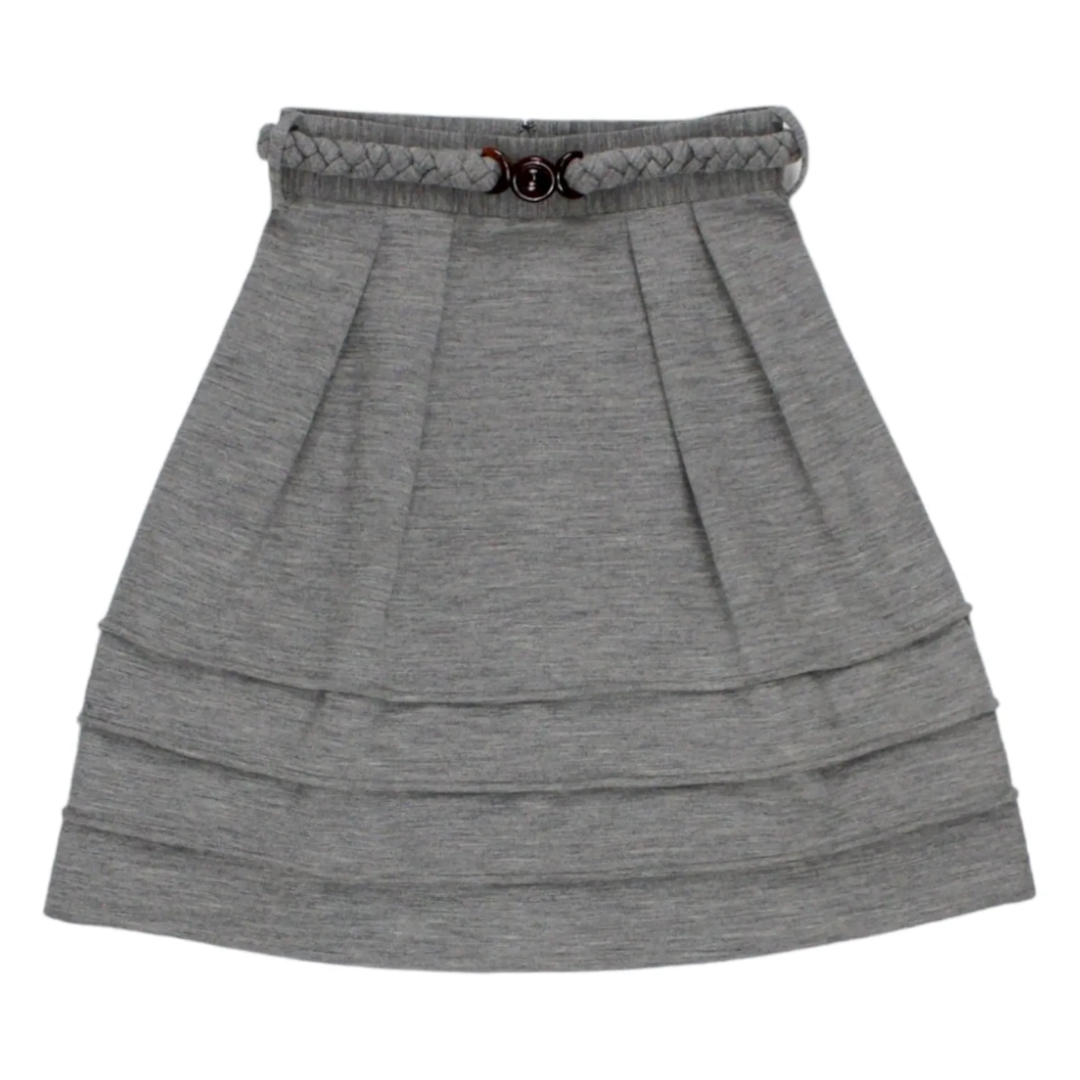 Orla Kiely Grey Marl Plait Belt Skirt