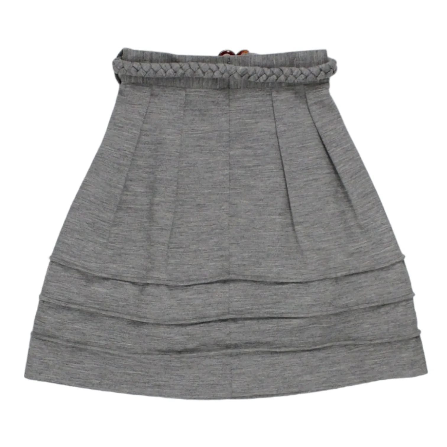 Orla Kiely Grey Marl Plait Belt Skirt