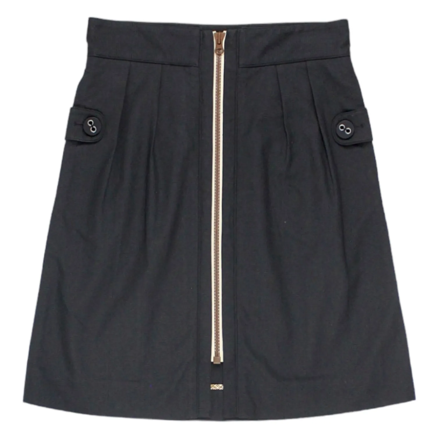 Orla Kiely Grey Zip Front Skirt