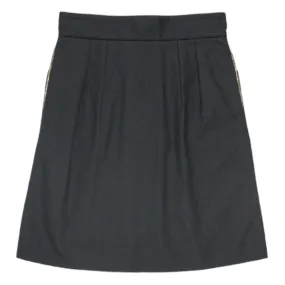 Orla Kiely Grey Zip Front Skirt