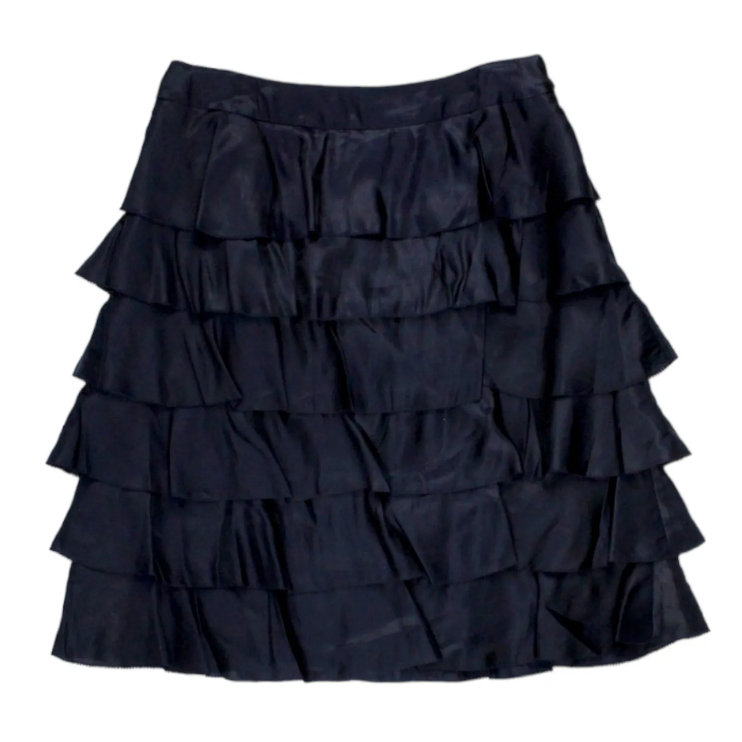 Orla Kiely Midnight Tiered Ruffle Skirt