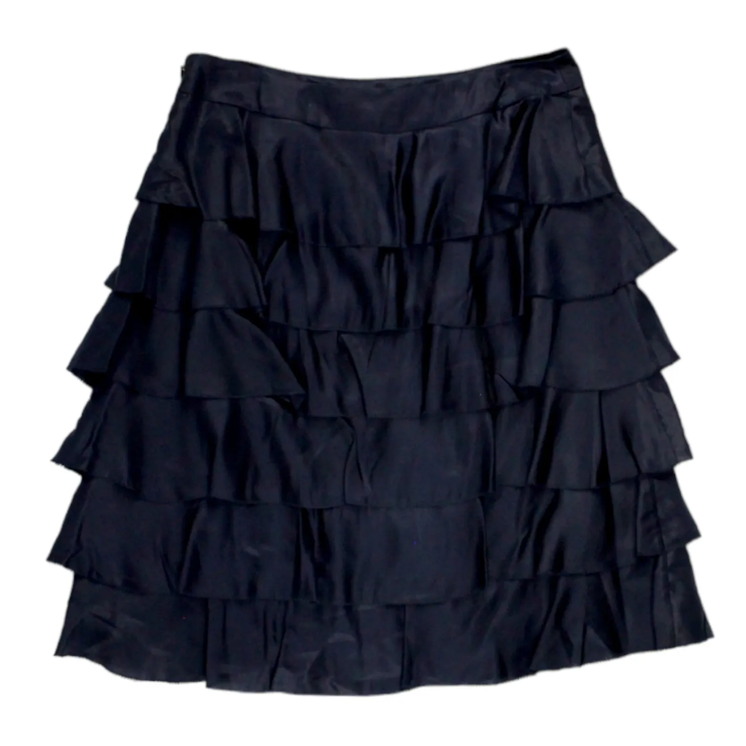 Orla Kiely Midnight Tiered Ruffle Skirt