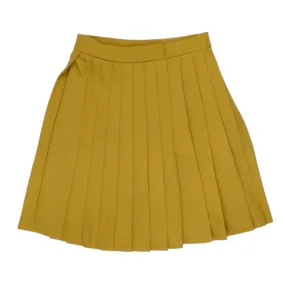 Orla Kiely Mustard Pleated Mini Skirt