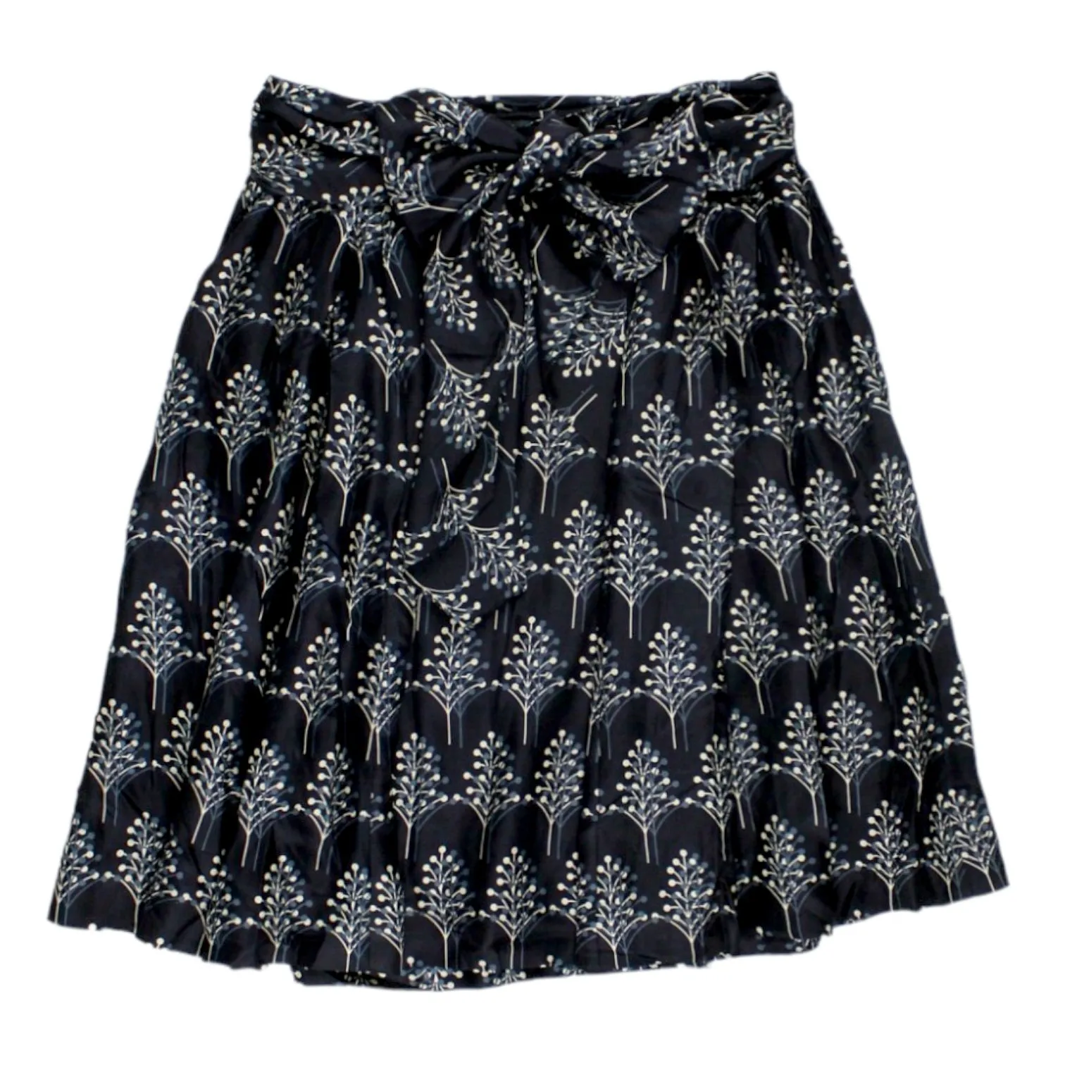 Orla Kiely Navy Tree Print Skirt