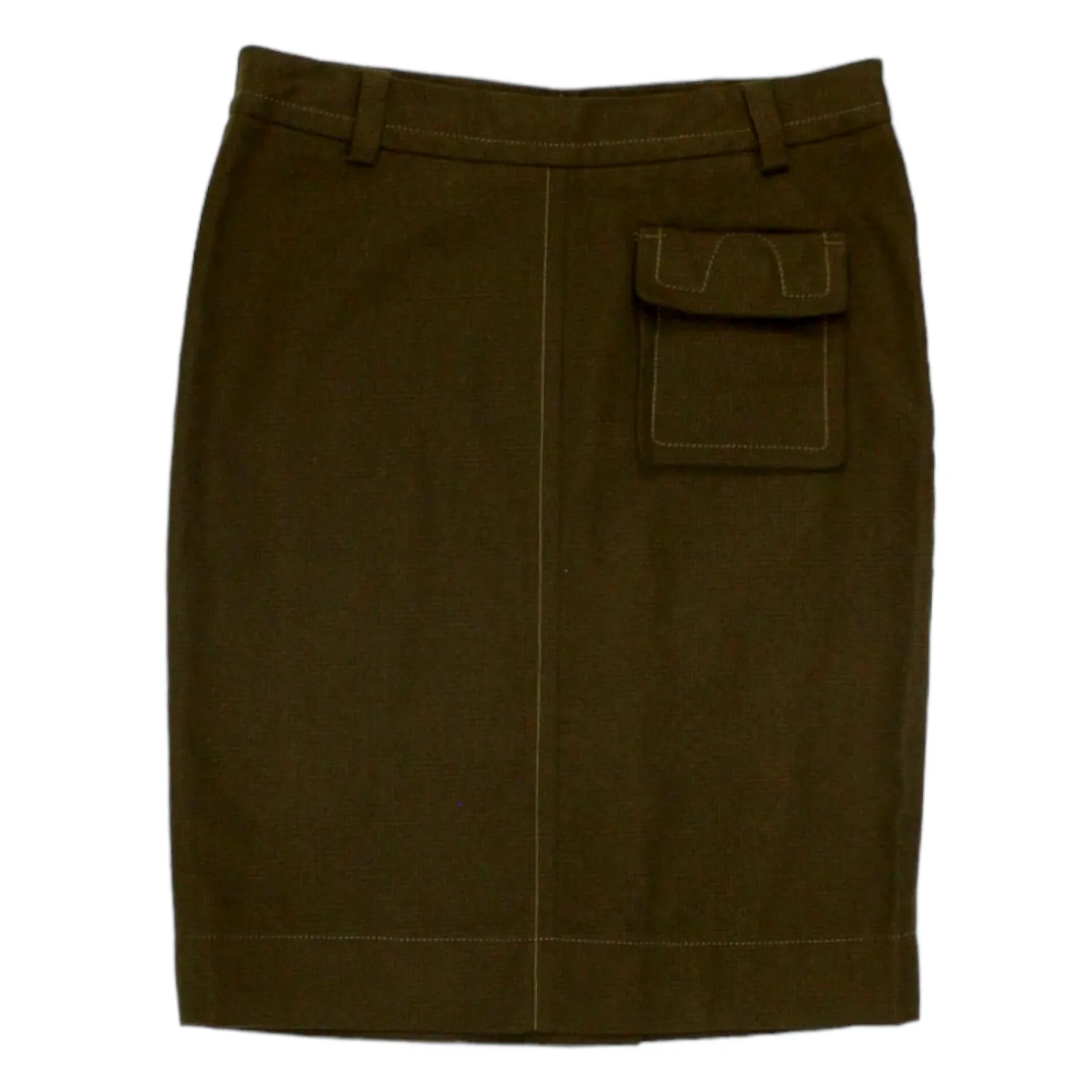 Orla Kiely Ochre Check Pencil Skirt