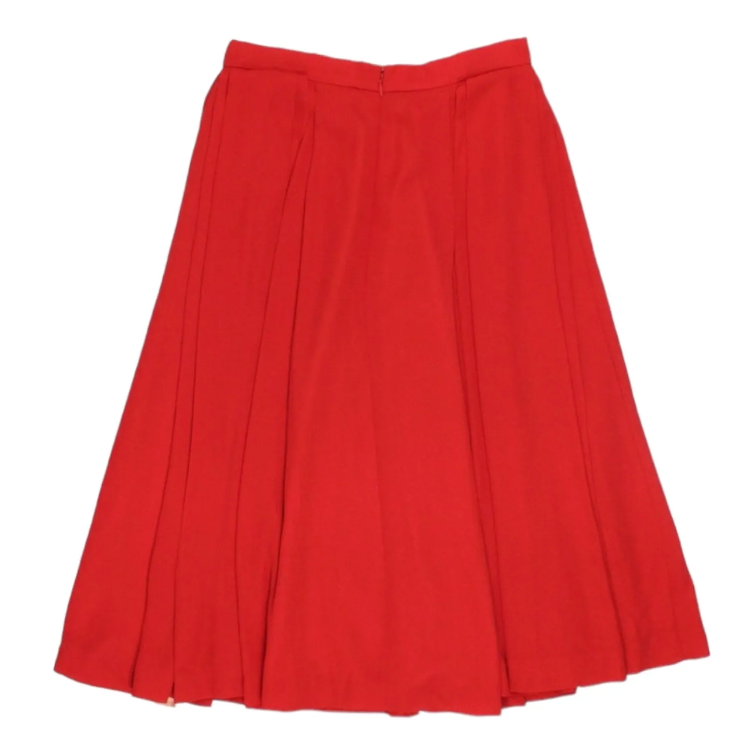 Orla Kiely Red Pleated Lined Skirt