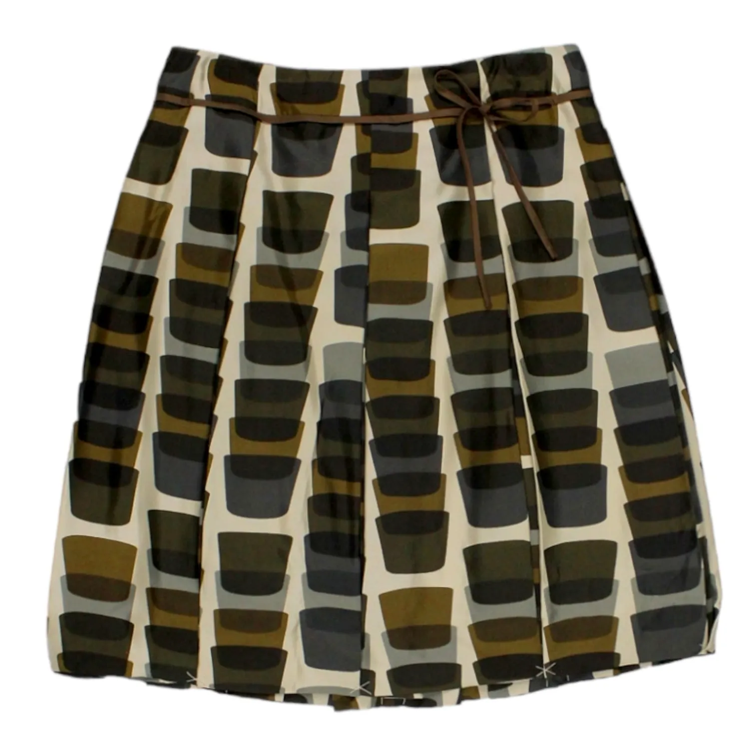 Orla Kiely Smoke Grey Stacked Glass Skirt