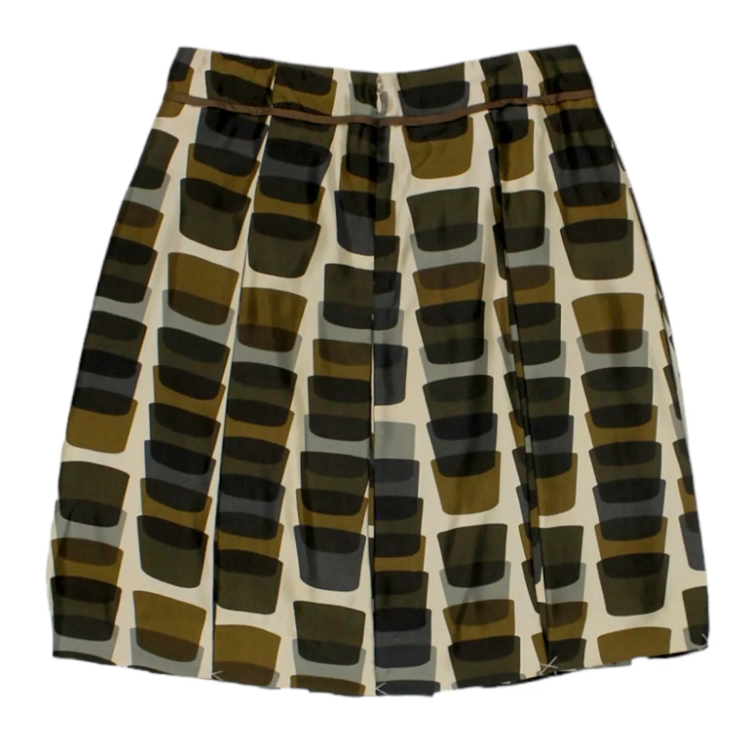 Orla Kiely Smoke Grey Stacked Glass Skirt