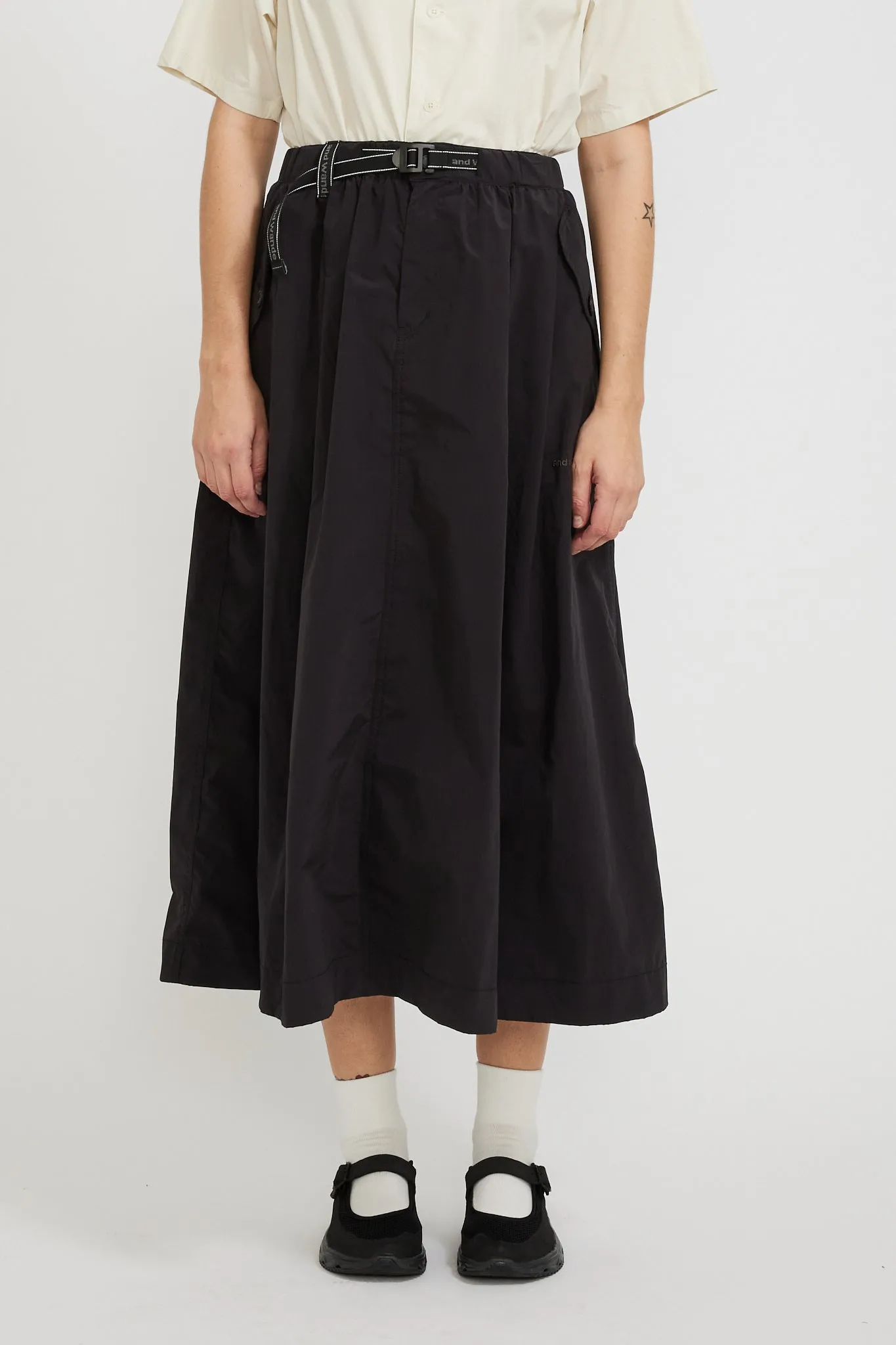 Oversized Cargo Skirt Black