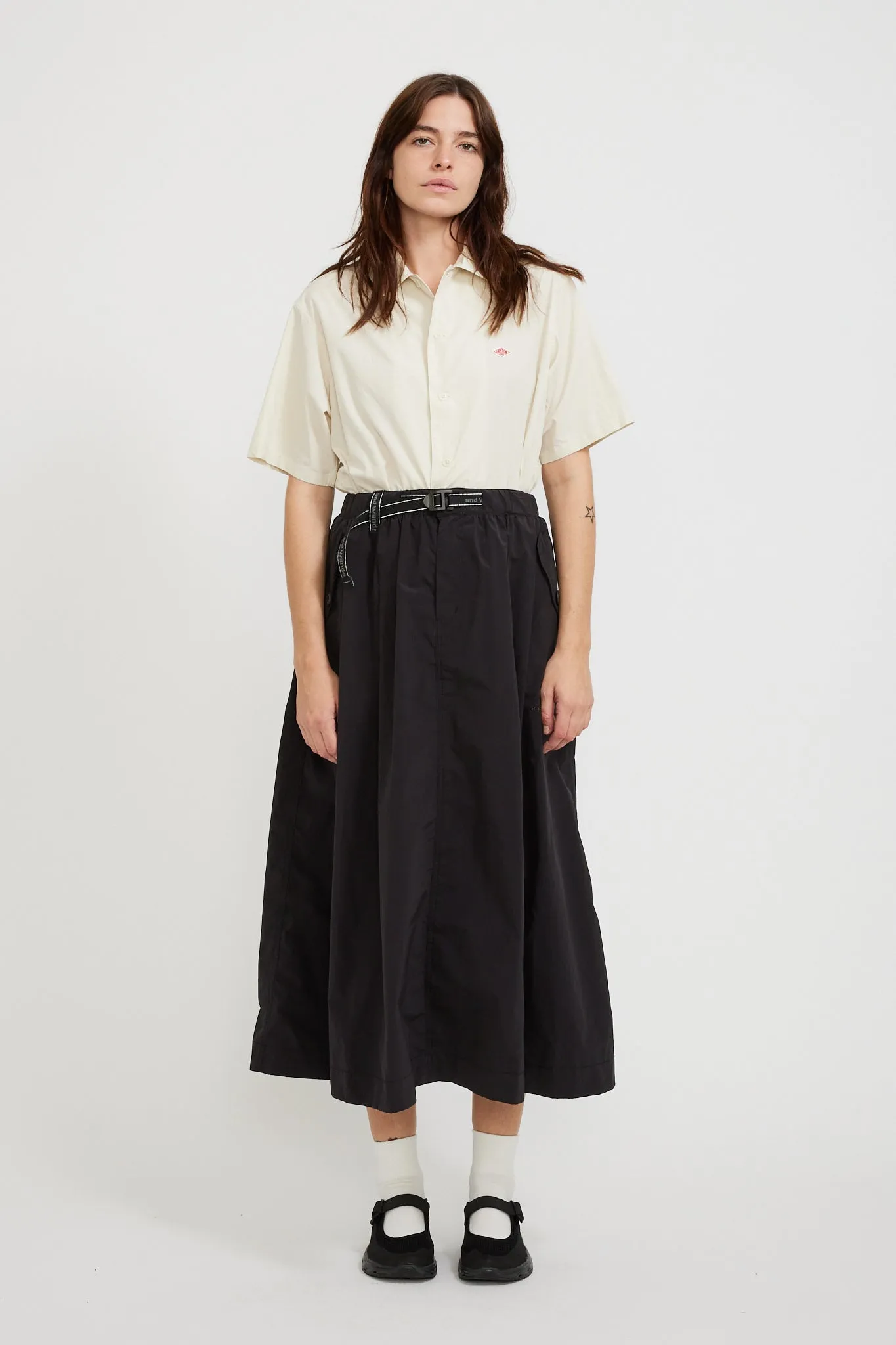 Oversized Cargo Skirt Black