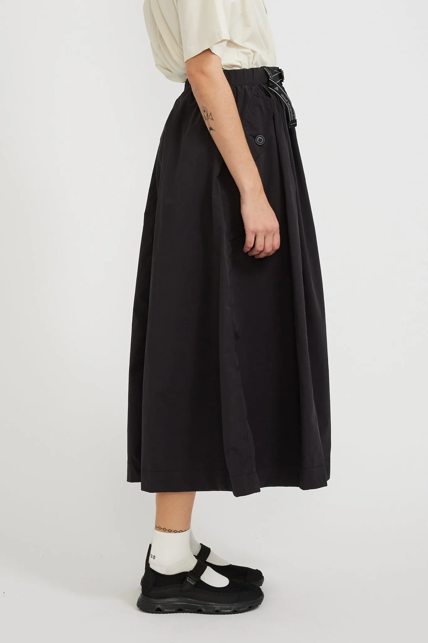 Oversized Cargo Skirt Black