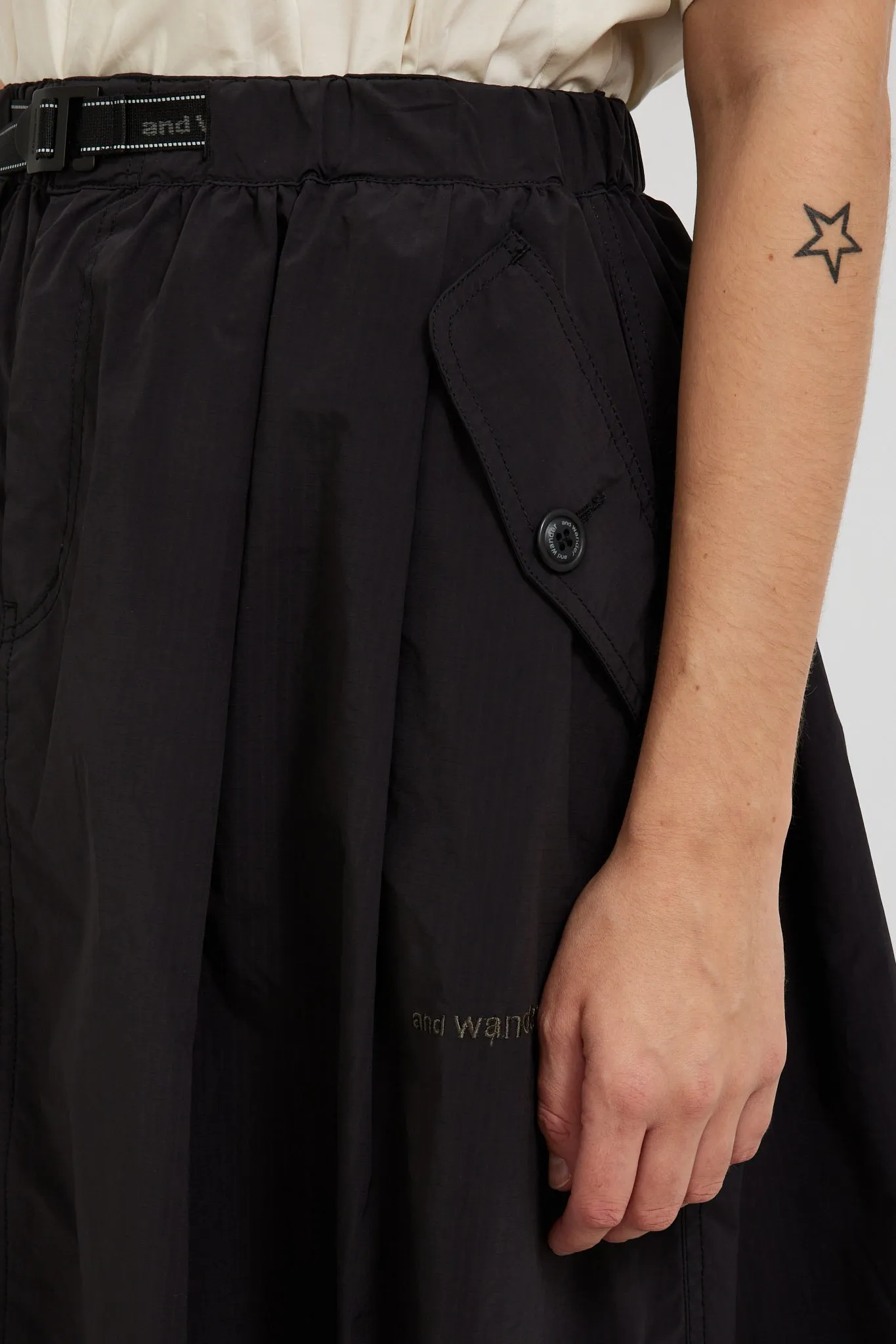 Oversized Cargo Skirt Black