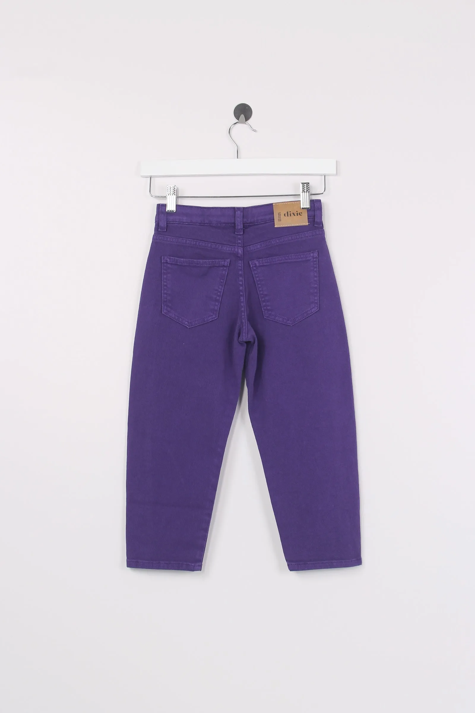 Pantalone Baggy Cotone Viola Scuro