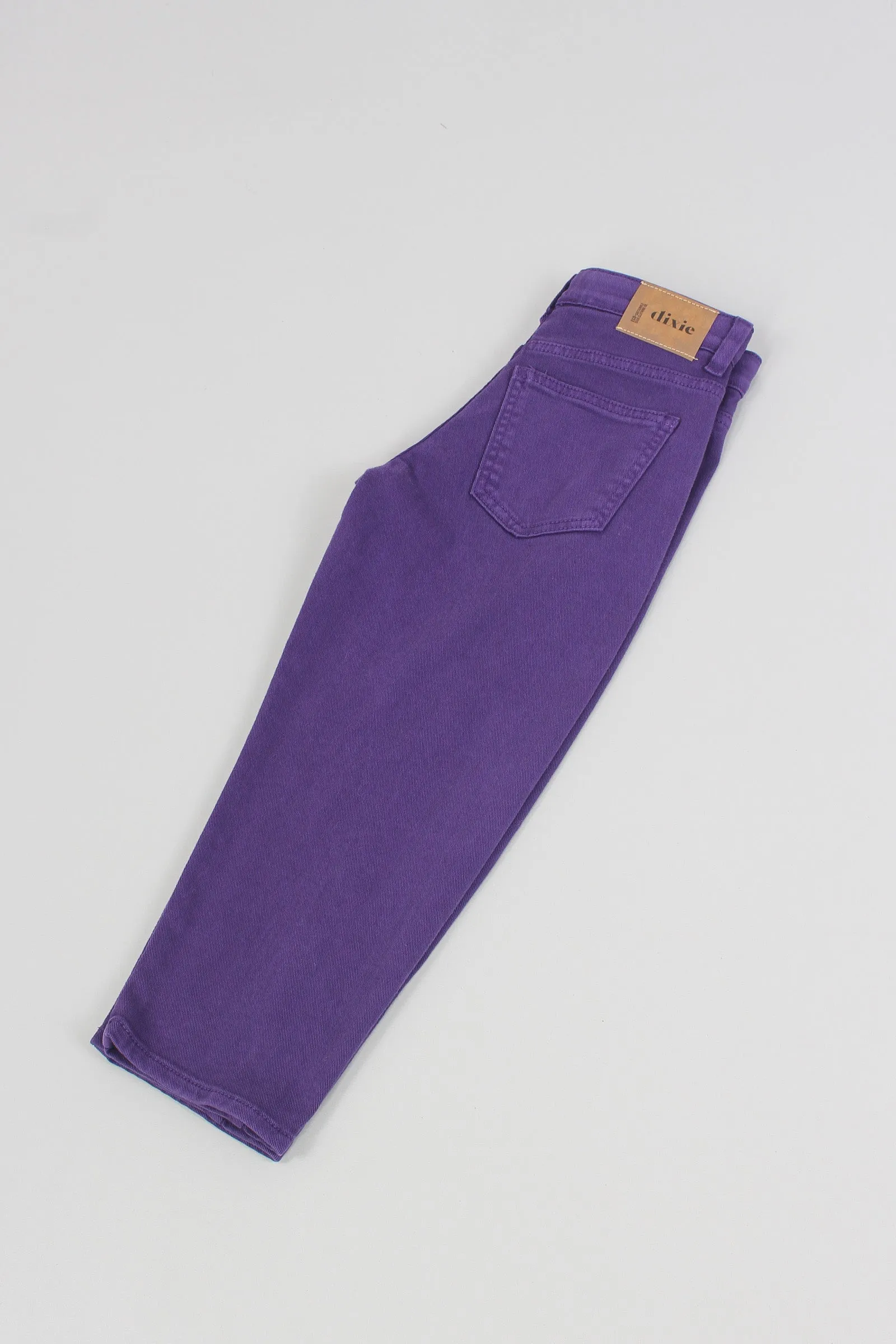 Pantalone Baggy Cotone Viola Scuro