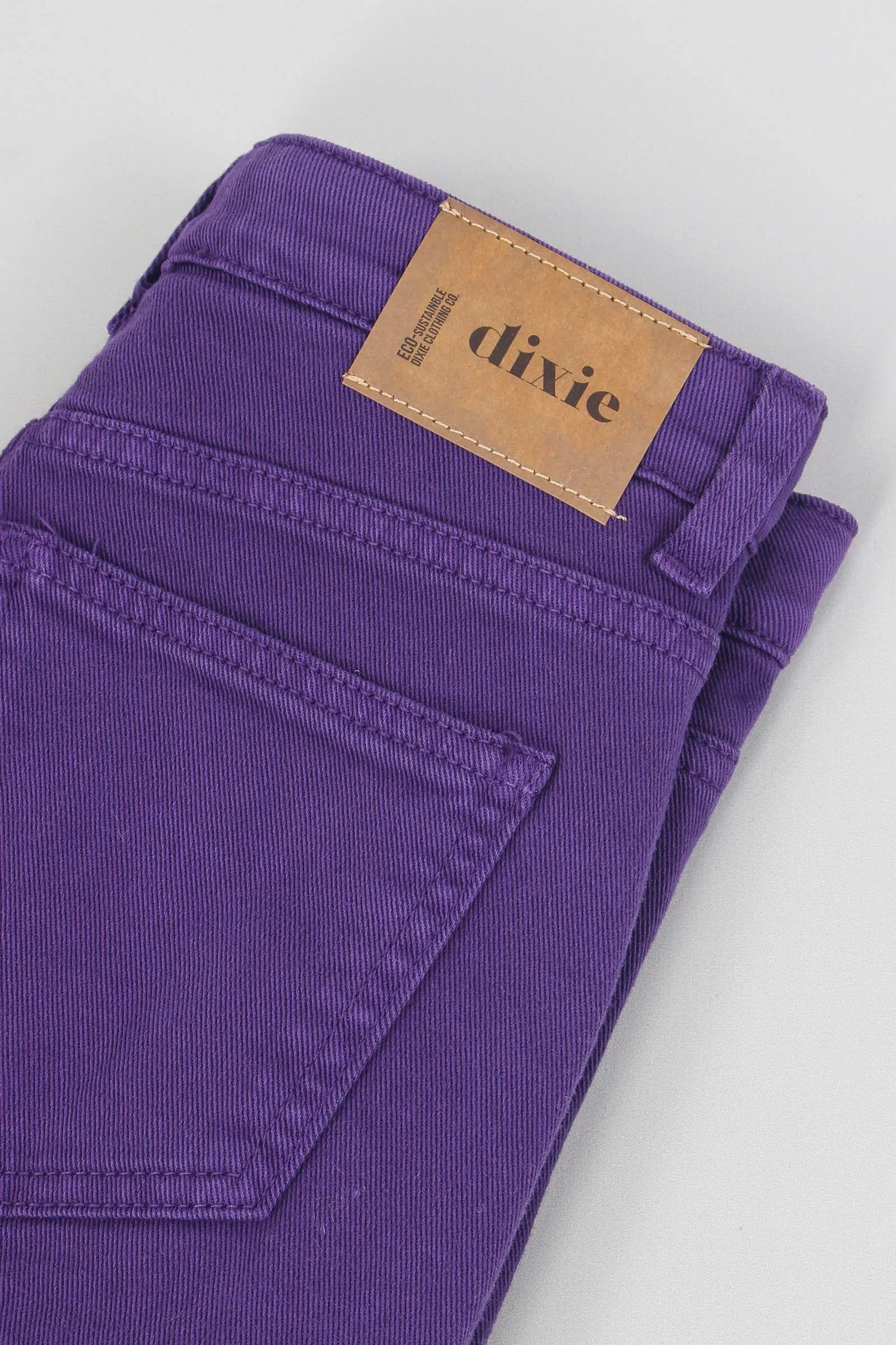 Pantalone Baggy Cotone Viola Scuro