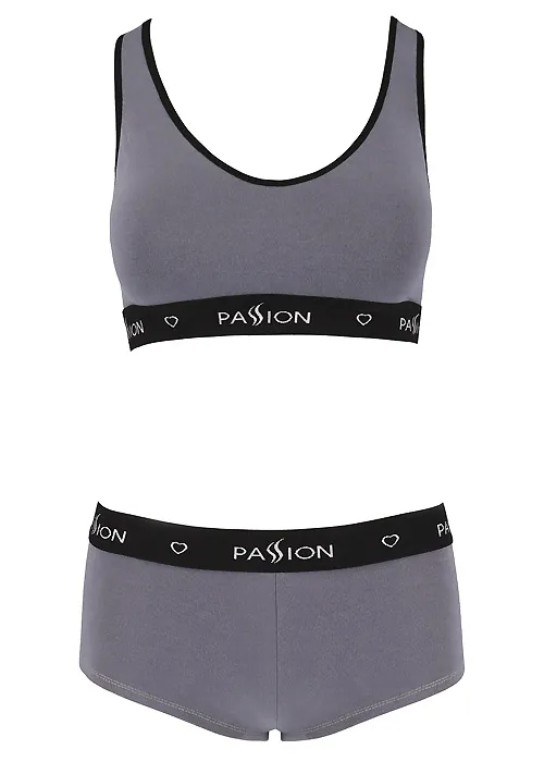 Passion Sports Edition Cross Racer Back Bra and Boyshort Set ()